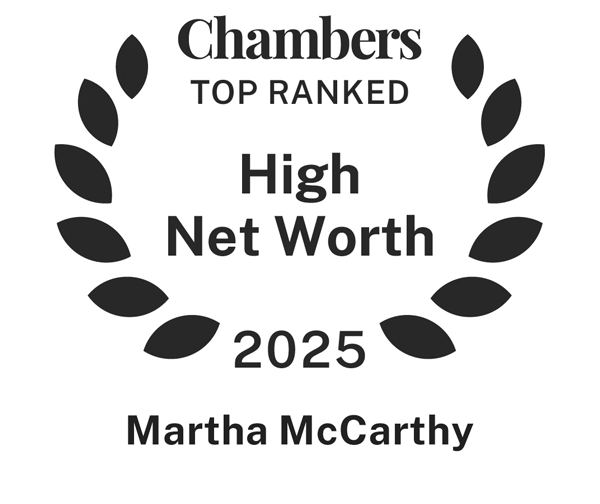 Chambers ranked in High Net Worth 2025: Martha McCarthy