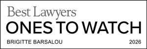 Badge: 'Ones To Watch' (BestLawyers) Brigitte Barasalou